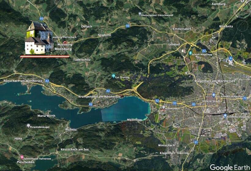 בית מלון כפרי Schloss Moosburg Gästehaus