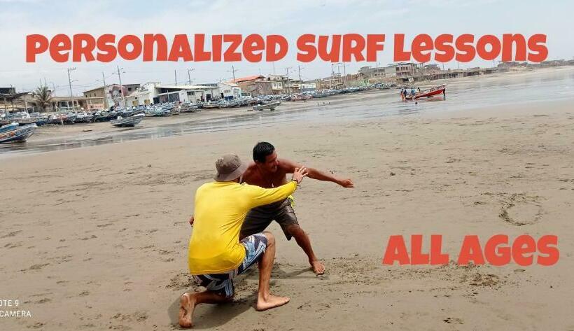 هاستل Hostal Puerto Engabao El Surf Shelter