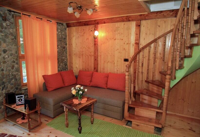 Traditional Wooden House By The River