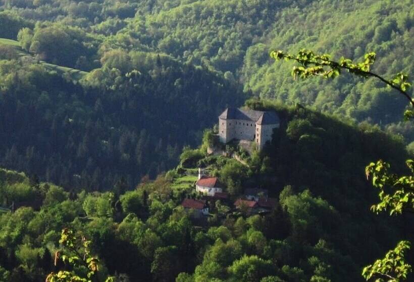 Traditional Wooden House By The River