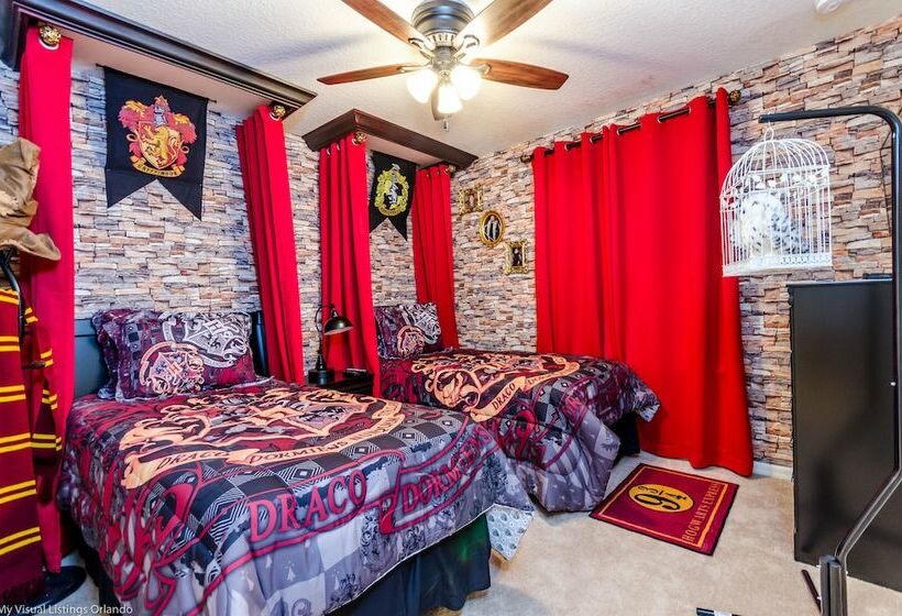 Private Pool Home W/themed Rooms+ Free Water Park!