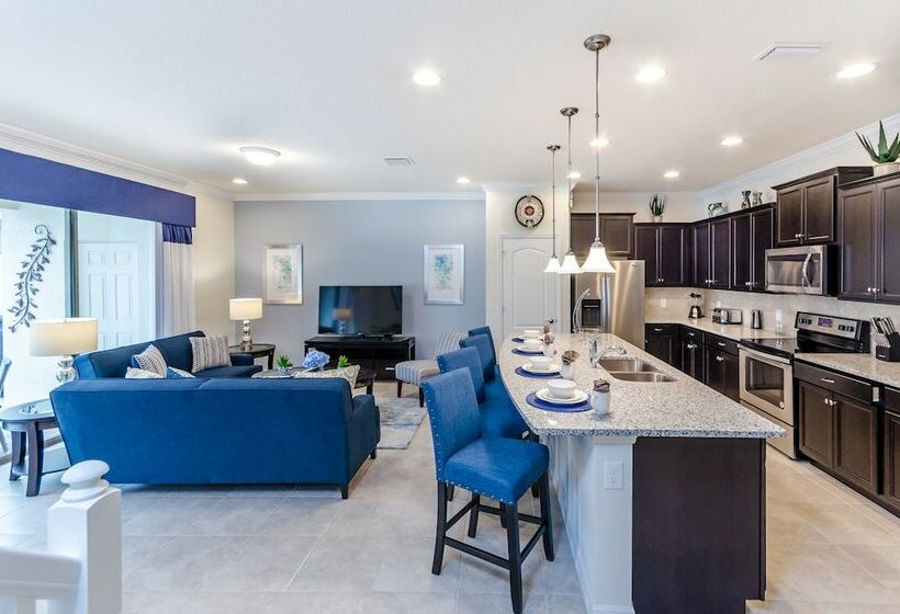 Private Pool Home W/themed Rooms+ Free Water Park!