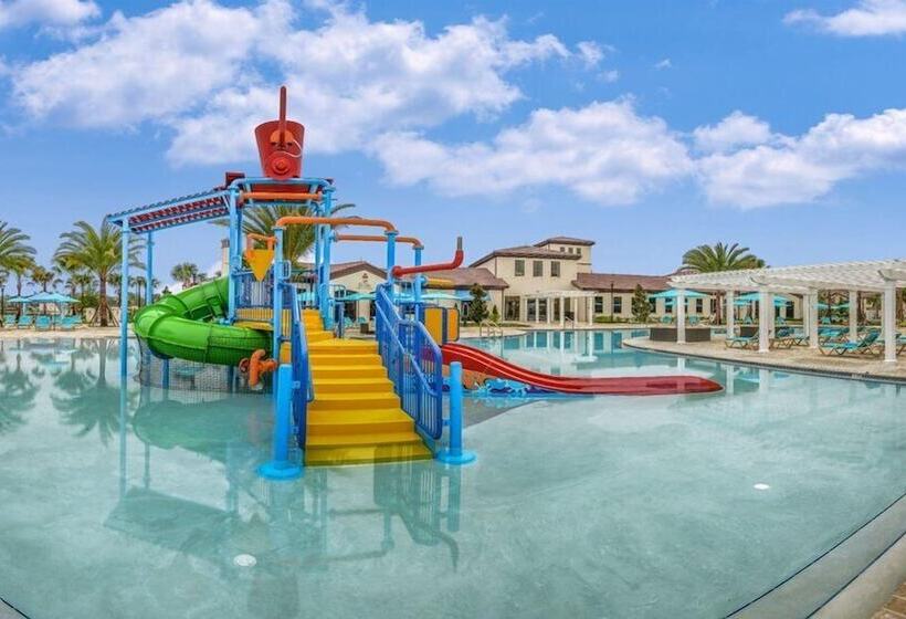 Private Pool Home W/themed Rooms+ Free Water Park!
