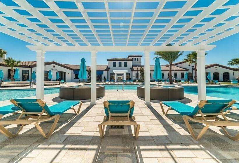 Private Pool Home W/themed Rooms+ Free Water Park!