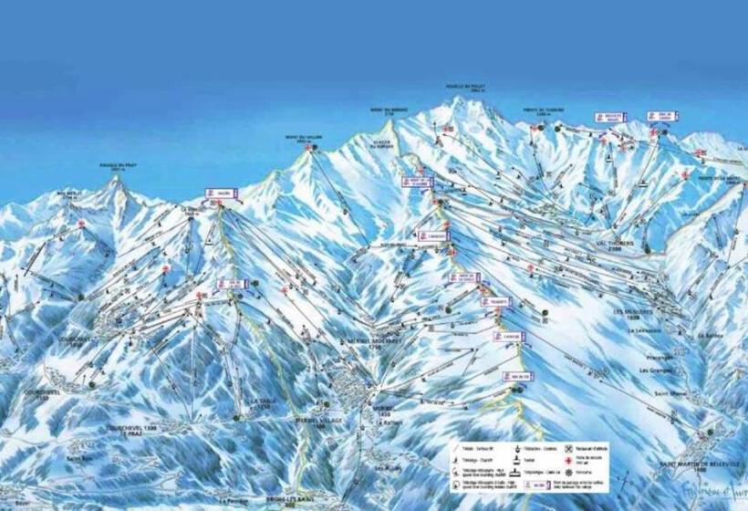 استراحتگاه Residence Le Domaine Du Jardin Alpin   Courchevel 1850