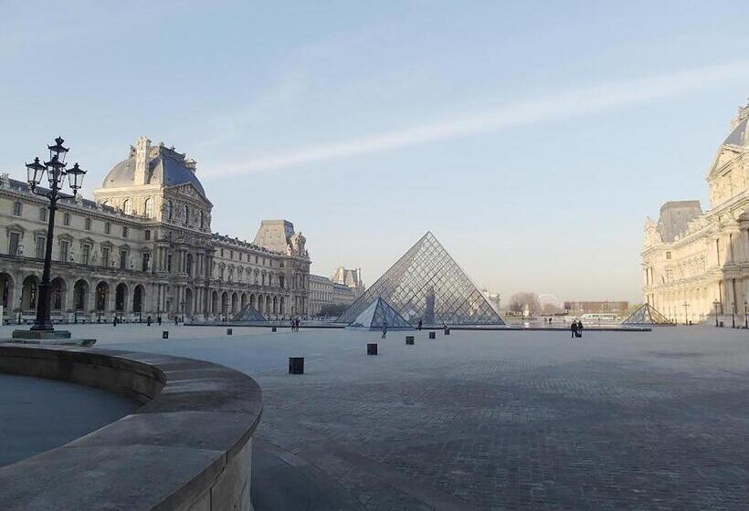 بنسيون Chambre D Hôte : Louvre Elegant Apt Suite