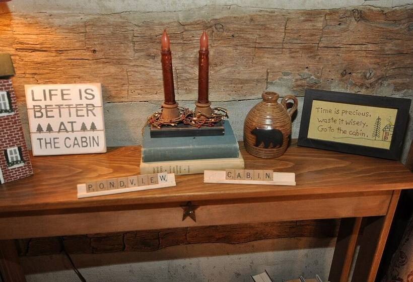 Pondview Cabin   Log Cabin Retreat