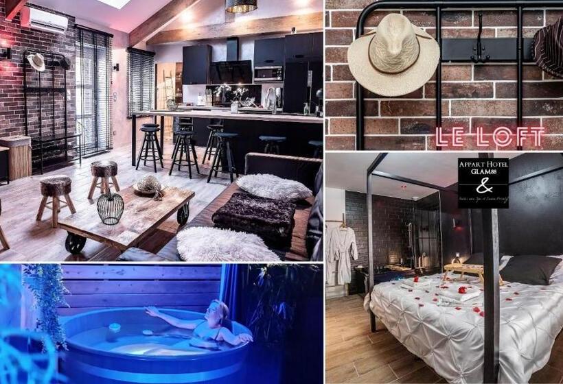 Appart Hotel Glam88 Suites Avec Spa Et Sauna Privatif