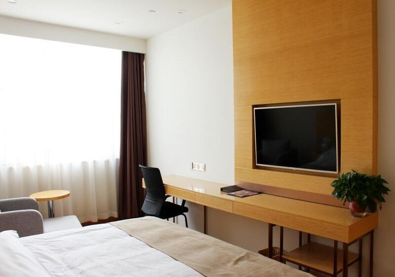 בית מלון כפרי Greentree Inn Jining Wenshang County Guangchang Road