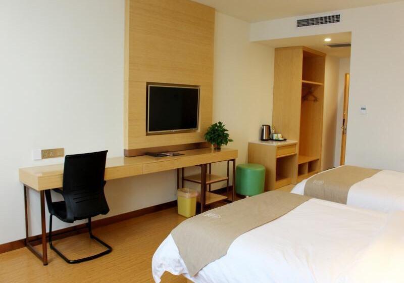 בית מלון כפרי Greentree Inn Jining Wenshang County Guangchang Road