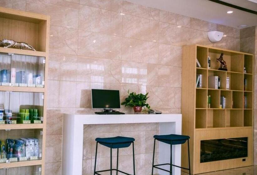 בית מלון כפרי Greentree Inn Jining Wenshang County Guangchang Road