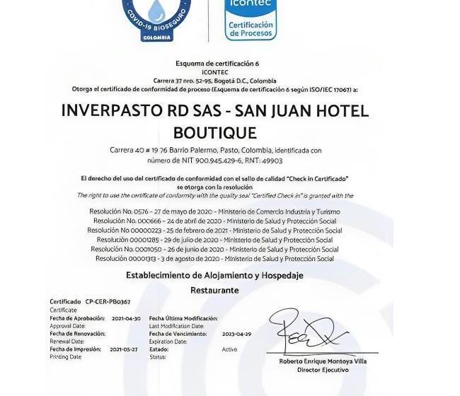 San Juan Hotel Boutique Pasto