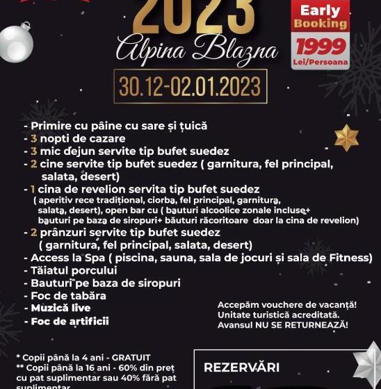 פנסיון Complex Turistic Alpina Blazna Sant