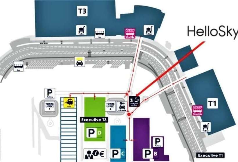 בית מלון כפרי Air Rooms Rome Airport By Hellosky