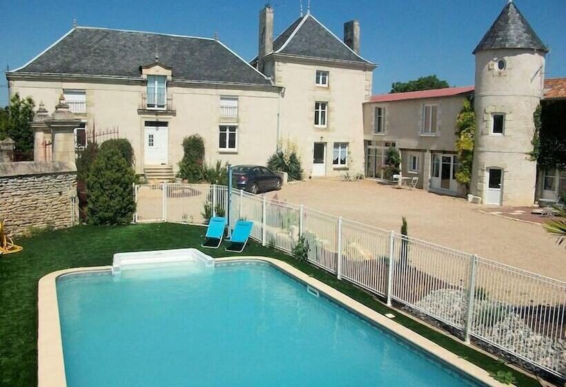 민박 Chambres D Hôtes Logis Des Deux Tours