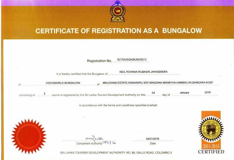 בית מלון כפרי Cocoworld Bungalow