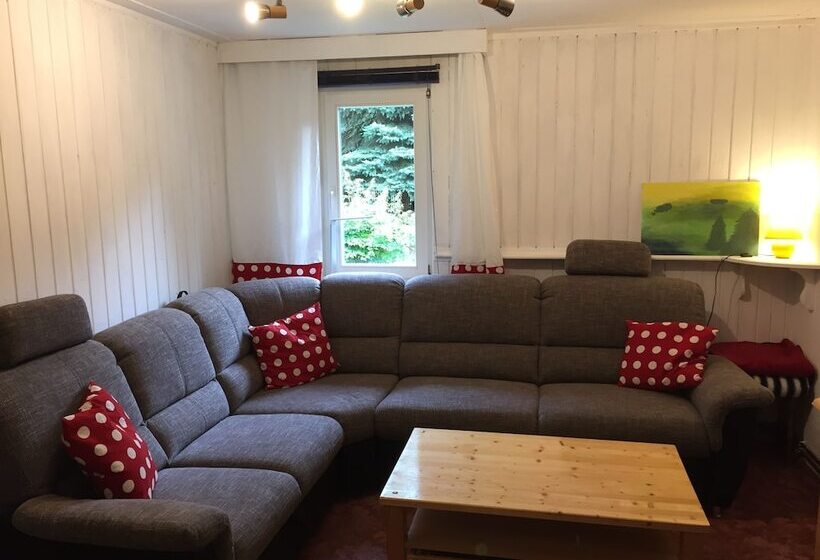 Ferienhaus Mirow Lärz   Kamin Wald Ruhe