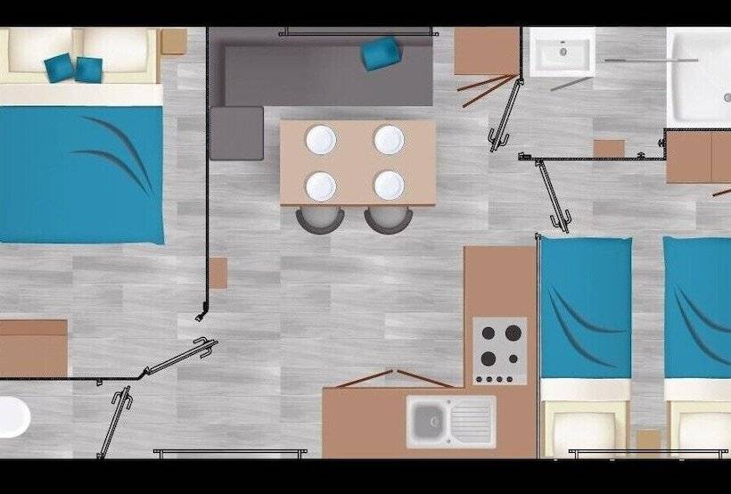 בית מלון כפרי Camping Le Panoramic