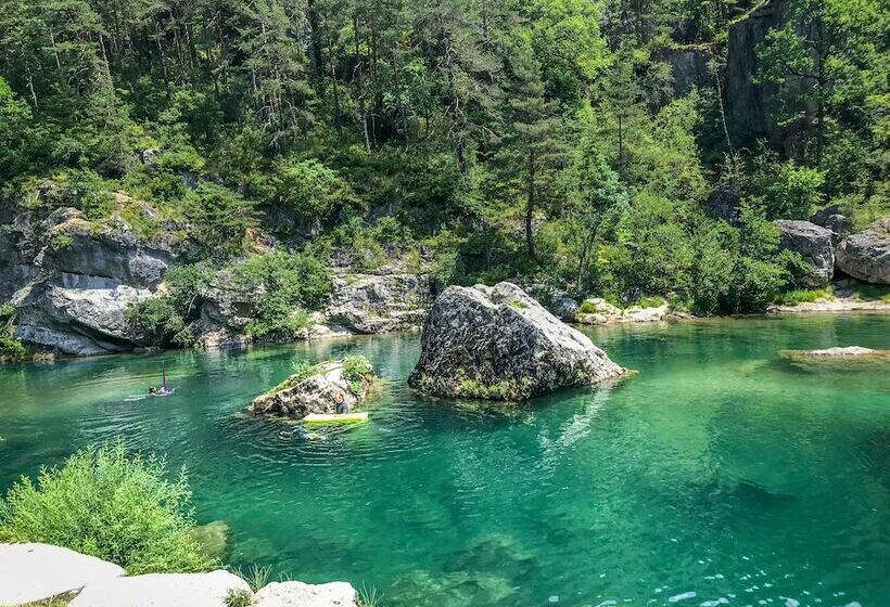 호텔 Huttopia Gorges Du Tarn