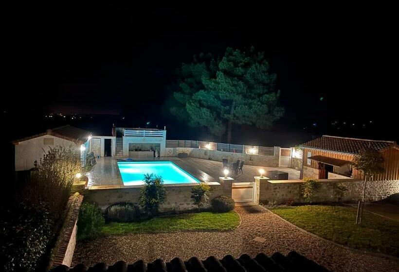 פנסיון Le Coteau De Bazeille Spa & Sauna Sas