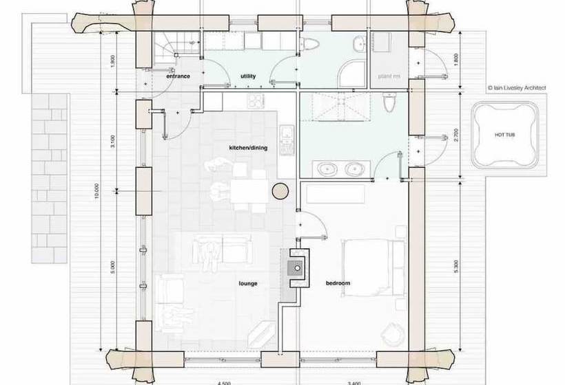 Caledonian Cabin + Hot Tub