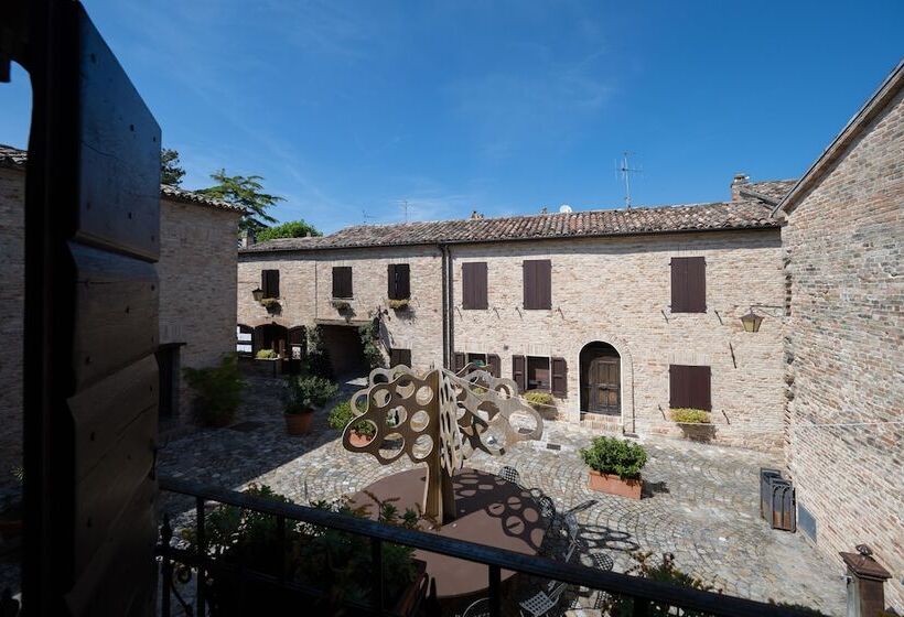 호텔 Palazzo Viviani Castello Di Montegridolfo