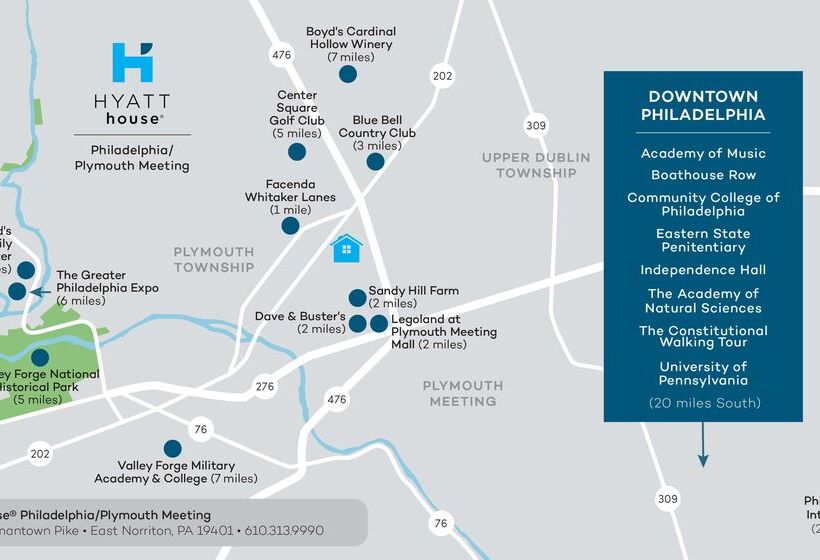 בית מלון כפרי Hyatt House Philadelphia/plymouth Meeting