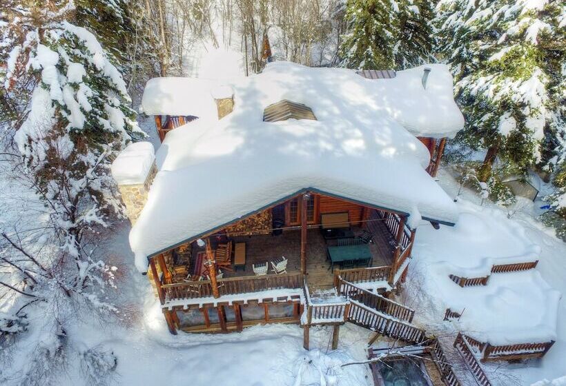 Log Cabin On The Stream