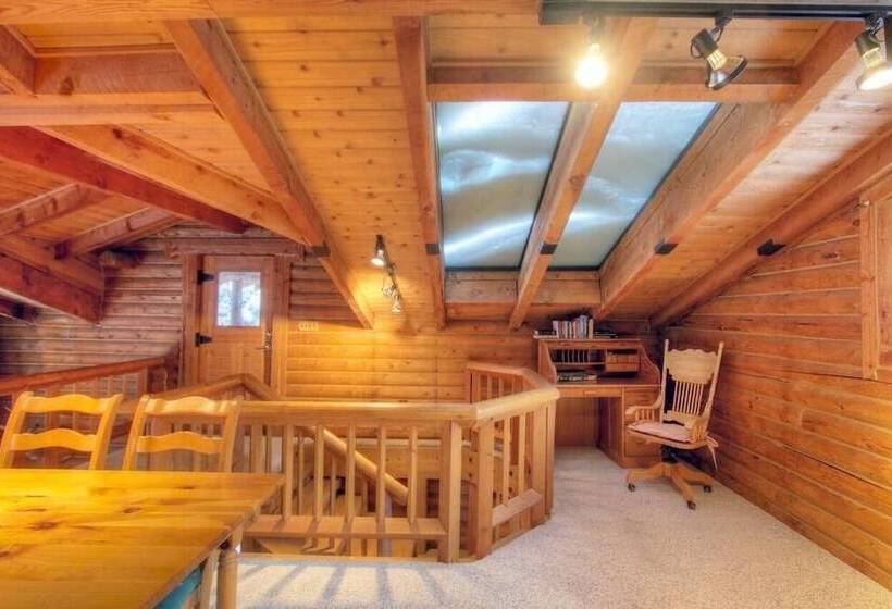 Log Cabin On The Stream