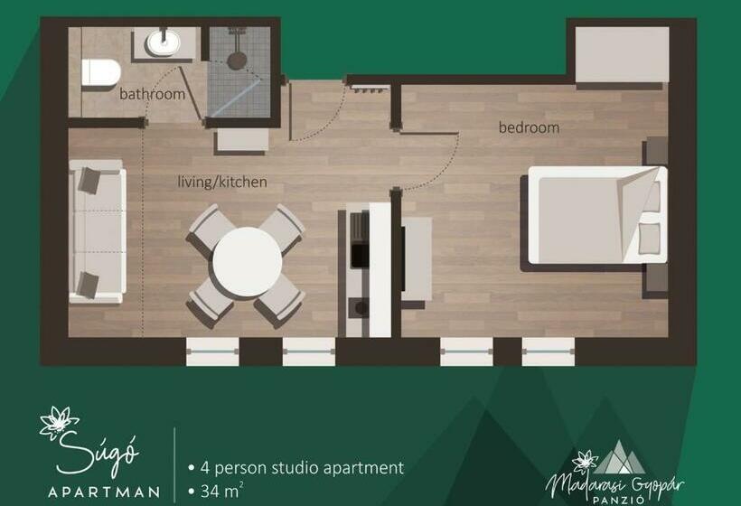 ベッドアンドブレックファースト Madarasi Gyopár Panzió