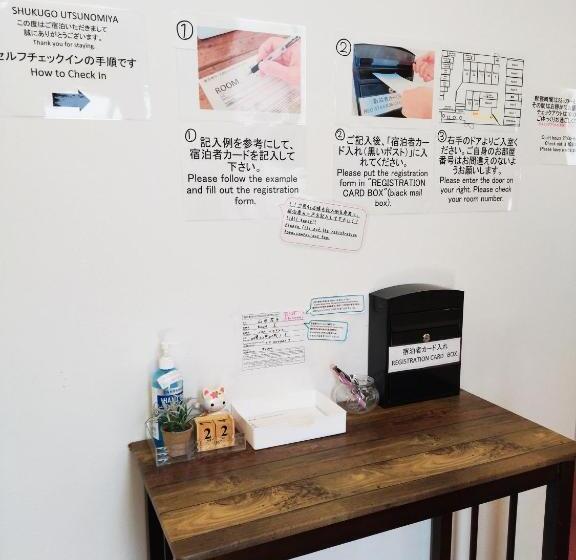 Pension (Hôtel basse catégorie) セルフチェックイン Guest House Shukugo Utsunomiya