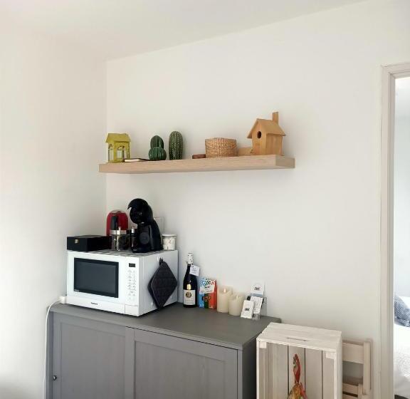 פנסיון Studio De Jardin Le Temps D Une Pause Jusqu à 4 Personnes En Face Du Beaujolais   Climatisation Et B