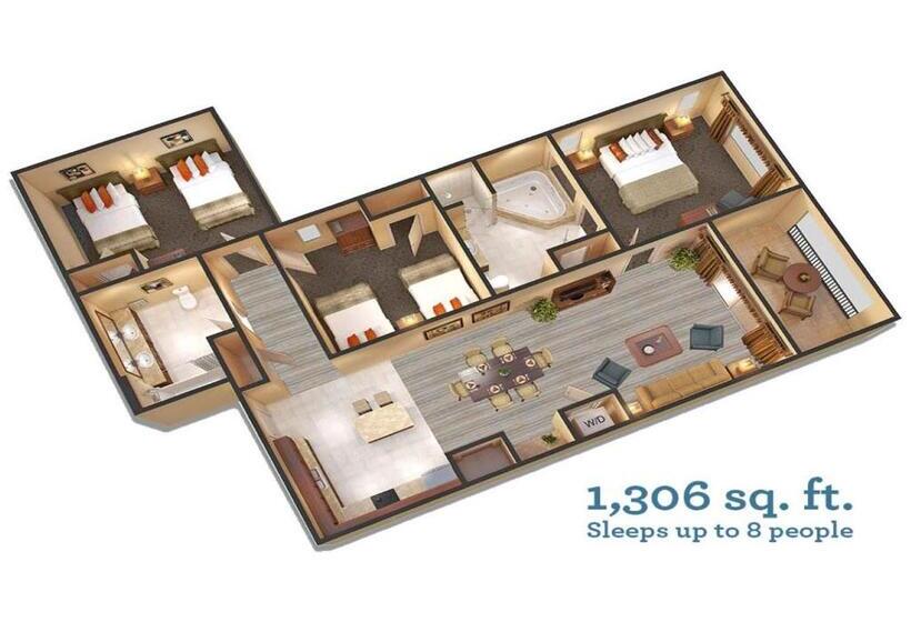 هتل Floridays Orlando Two & Three Bed Rooms Condo Resort