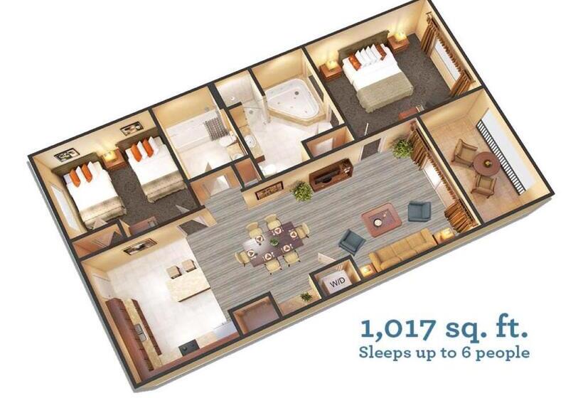 هتل Floridays Orlando Two & Three Bed Rooms Condo Resort