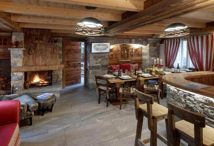 בית מלון כפרי Matterhorn Retreat Francois Camere In Centro Cervina Con Colazione, Accesso Spa E Wifi