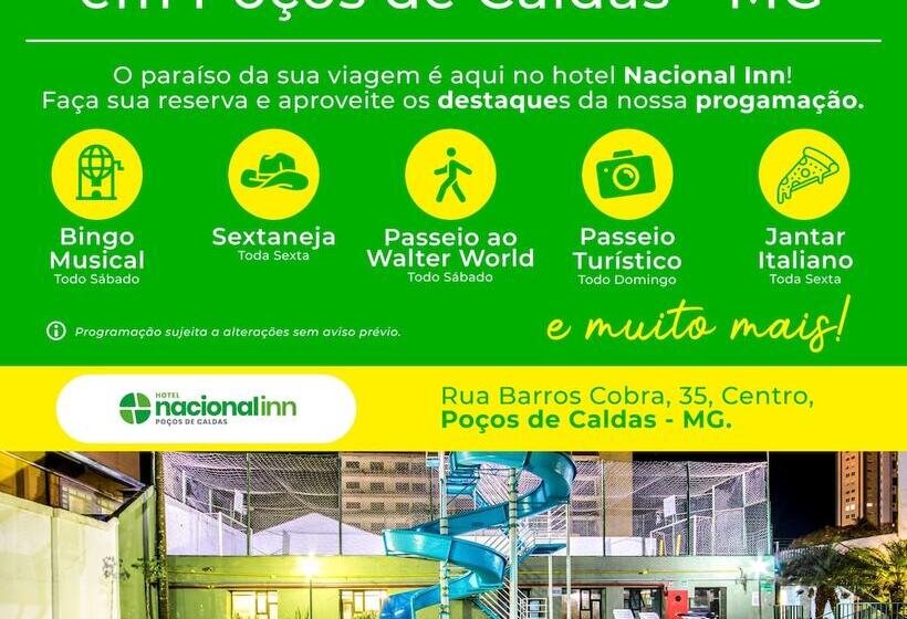ホテル Nacional Inn Poços De Caldas Lazer Completo E Gastronomia No Centro