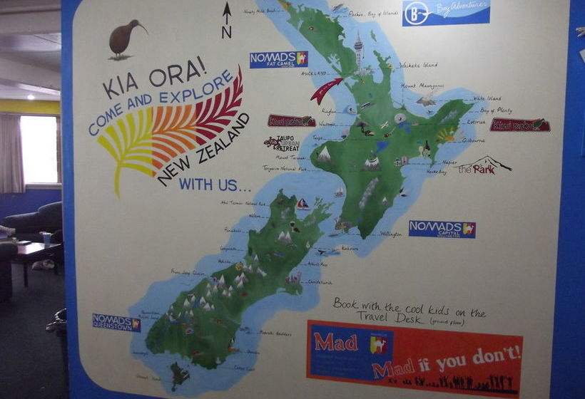 호텔 Fat Camel Backpackers  Auckland