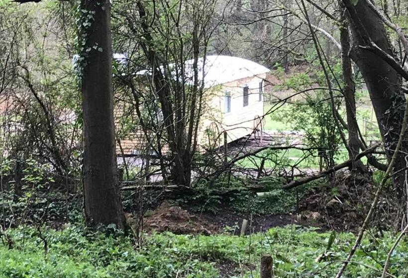 בית מלון כפרי Shepherds Huts Ham Hill, 2 Double Beds, Bathroom, Lounge, Diner, Kitchen, Love Dogs & Cats Looking O