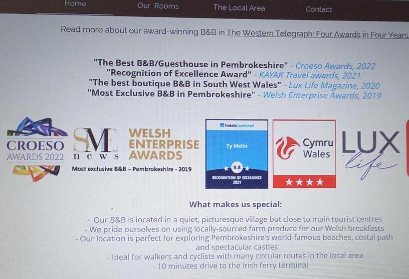 住宿加早餐  Ty Melin