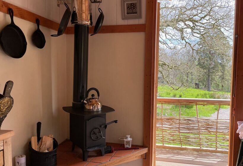Cosy Woodland Off Grid Shepherds Hut   Hazel