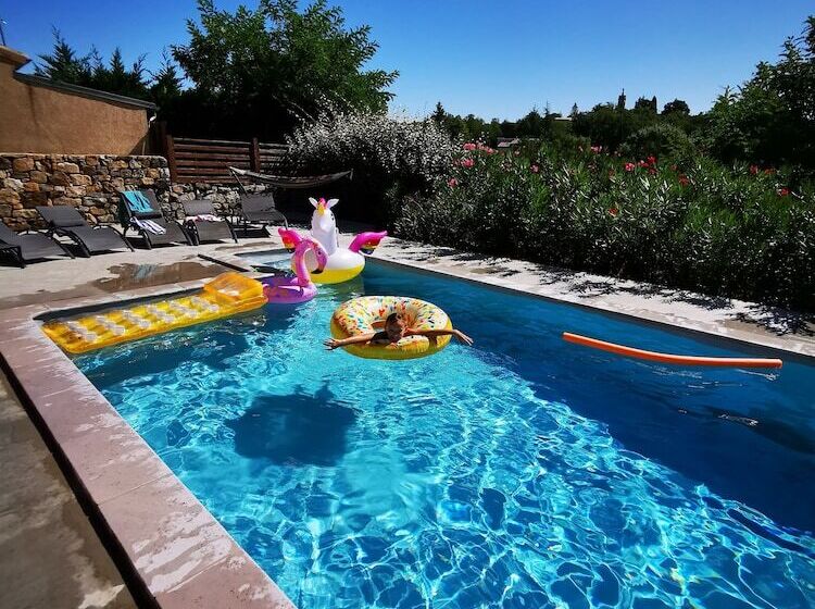 膳宿费 Magnifique Gîte En Pierres 6 Personnes Avec Piscine Privée Ardèche Plein Sud