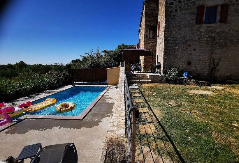 膳宿费 Magnifique Gîte En Pierres 6 Personnes Avec Piscine Privée Ardèche Plein Sud