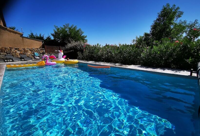 膳宿费 Magnifique Gîte En Pierres 6 Personnes Avec Piscine Privée Ardèche Plein Sud