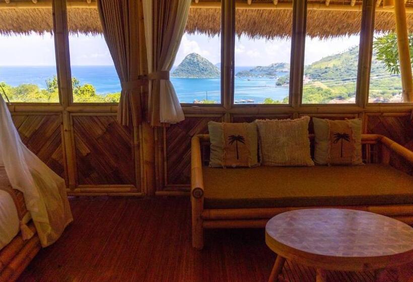 Отель Elang Hillside Bamboo Villas