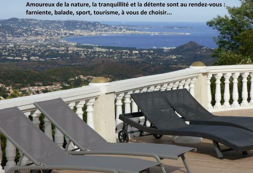 ベッドアンドブレックファースト Chambres D Hôtes Vue Mer L Estérel Panoramique