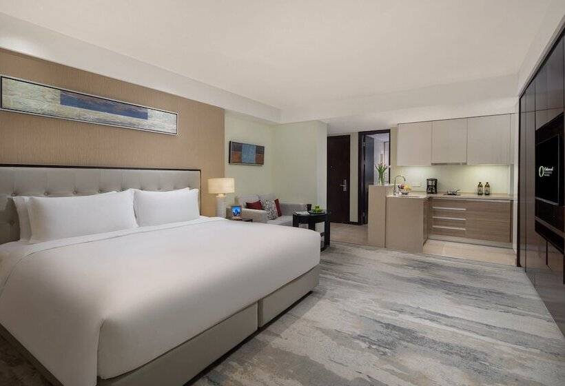 호텔 Oakwood Residence Hangzhou   Close To Westlake And Yellow Dragon Stadium