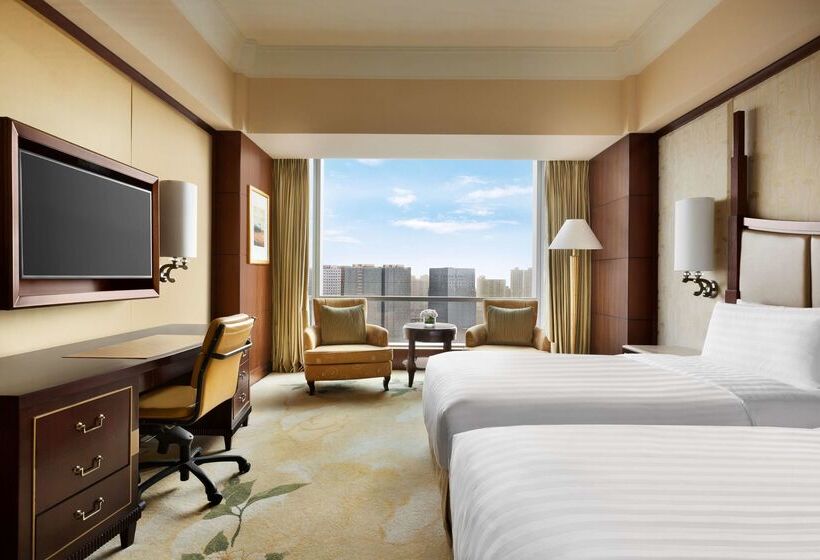 Hotel Shangri La Wenzhou A Panoramic View Of The River, Adjacent To Wenzhou International Convention And E