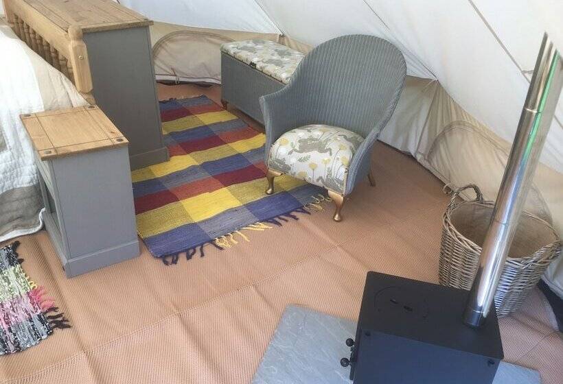 Glamping At The Homestead   Ensuite Bell Tent