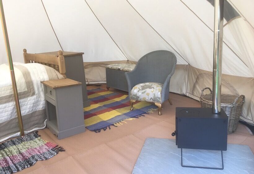 Glamping At The Homestead   Ensuite Bell Tent