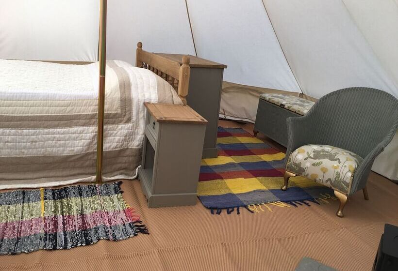 Glamping At The Homestead   Ensuite Bell Tent